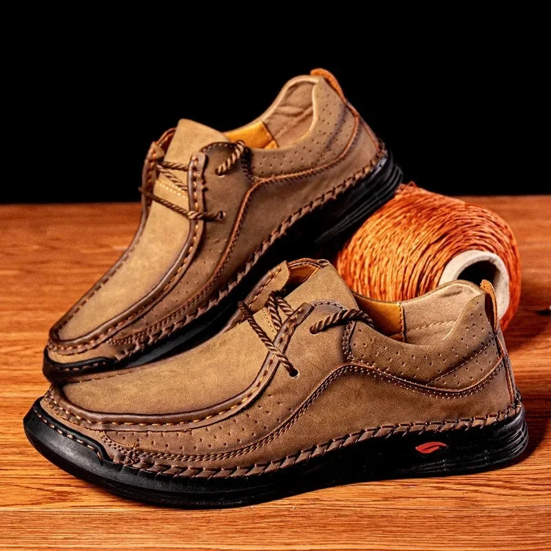STREET CRAFT - Microfiber Leather Casual Sneakers - Built for the Long Game