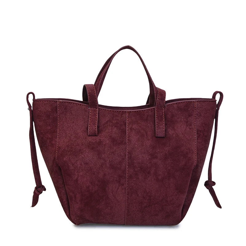 Light Luxury Solid PU Hasp Shoulder Bag for Women Commuting Frosted Leather Handbag 2026 Hot Sale Large Capacity Niche Tote Bags