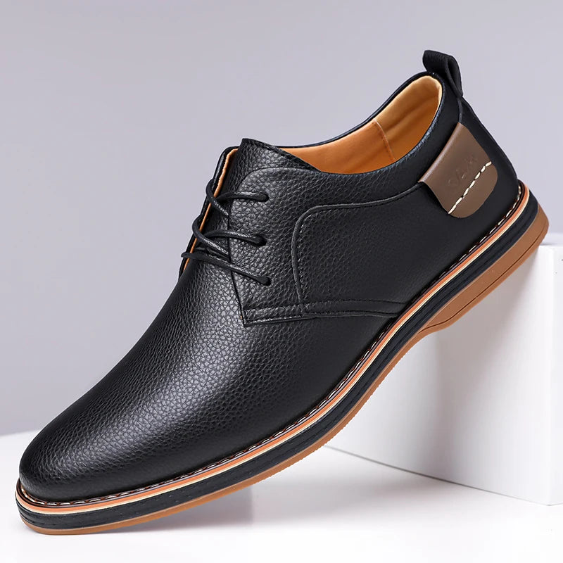 COMMUTE PRO - Men's Breathable Leather Business Shoes - From Desk To Drive