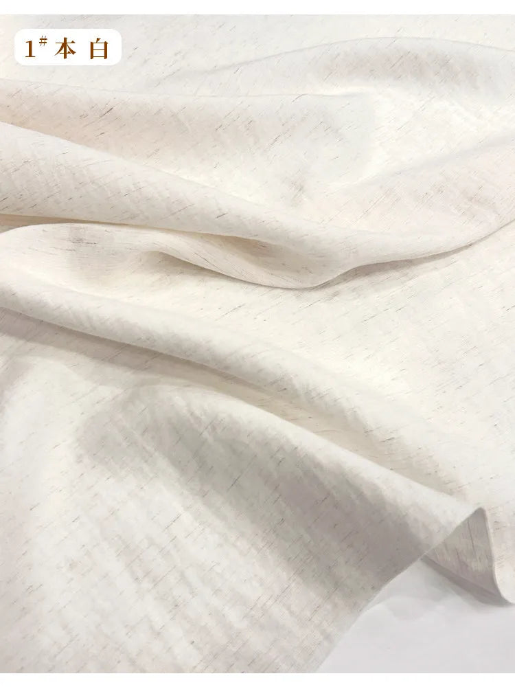 LINEN-LOOK PLAIN FABRIC - 13 Colors, Soft Polyester, 145cm Wide - Easy Wear