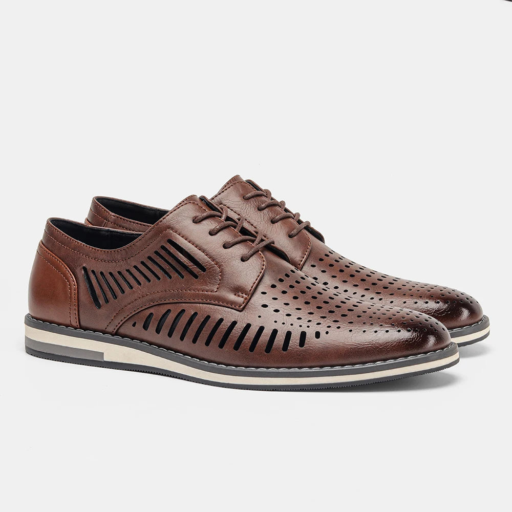 Men's Fashion Casual Loafers - Comfortable Lace-Up Shoes EU 39-47.5