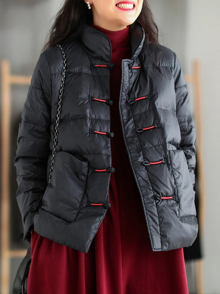 Slim Short Padded Jacket - Vintage Indie Style