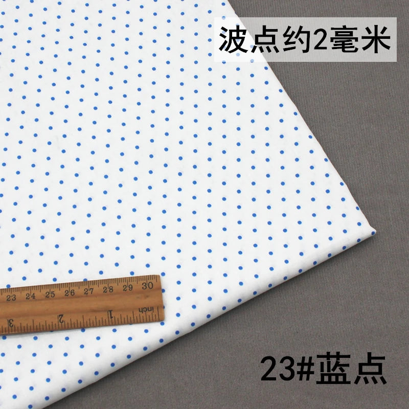 Pure Cotton Polka Dot Poplin Fabric Thin Upholstery By the Meter for Clothes Shirts Pants Skirts Dresses DIY Sewing Soft Textile