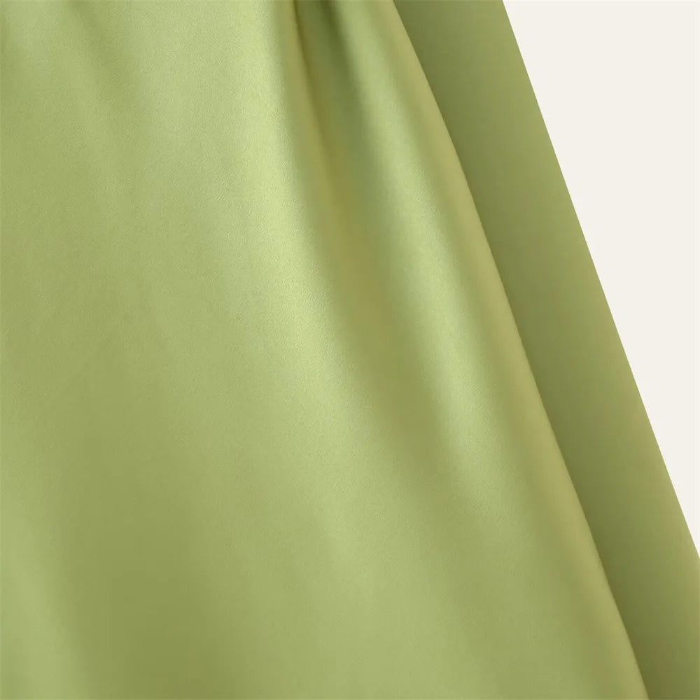 VEITCHE Elegant Women's Soft Silk Satin Long Dress Halter Backless Sleeveless Maxi Dresses Summer Lady Long Ribbon Party Gowns