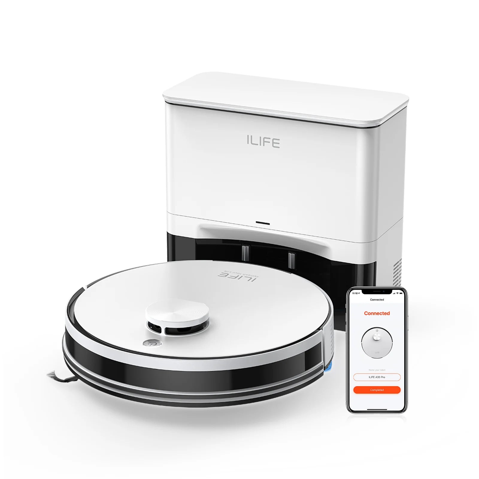 ILIFE A30 Pro Robot Vacuum Self-Emptying