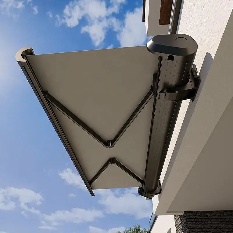 ELECTRIC AWNING - Custom Size & Color, UV-Resistant Acrylic - Outdoor Shade