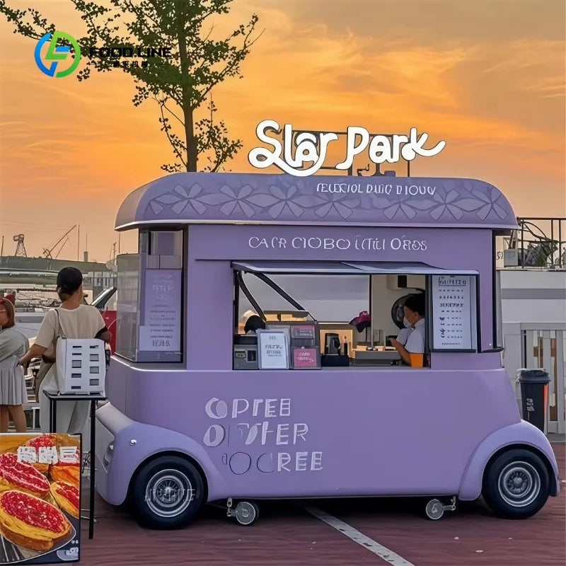 Customized Mobile Food Truck – Full Kitchen Burger BBQ Coffee Catering