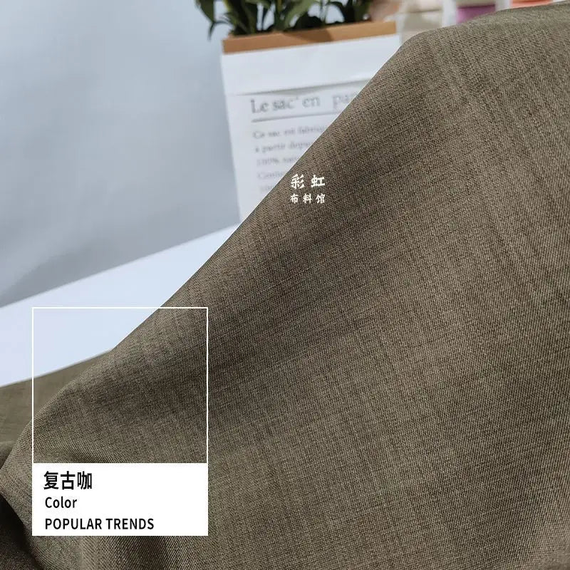 SUIT CLOTH - Plain Polyester Suit Fabric By The Meter - 30 Colors, 150cm Wide