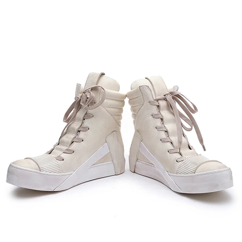 GRAFFITI ART BOOTS - Handmade Painted Nappa Leather High-Top - Wearable Art, Street Legend