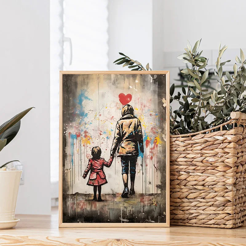 BANKSY BALLOON CANVAS PRINT - Unframed - Pop Art Decor