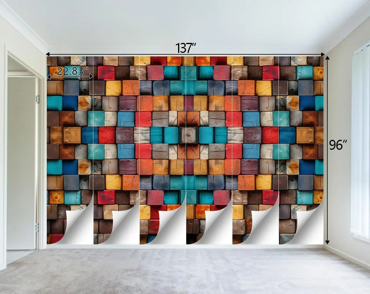 RUSTIC WOOD PLANK TAPESTRY - 100% Polyester, 9 Sizes - Raw Walls