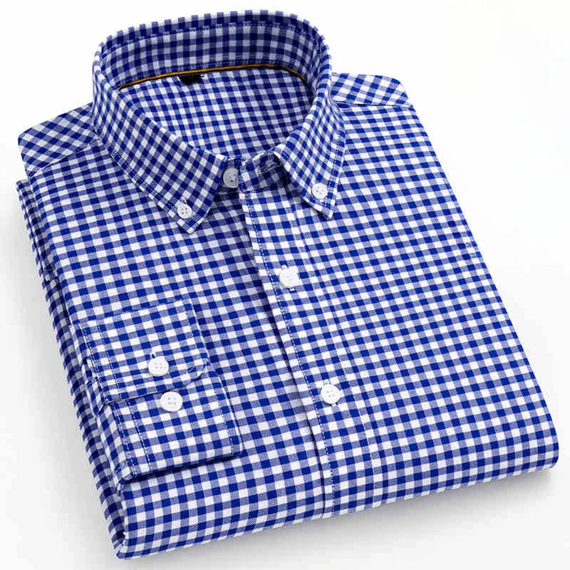 PLAID OXFORD COTTON SHIRT - Slim Fit, 6 Colors - Sharp Weekends