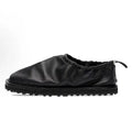 SQUARE EASE - Square Toe Elastic Strap Loafers - Wrinkled Leather, Flat Sole
