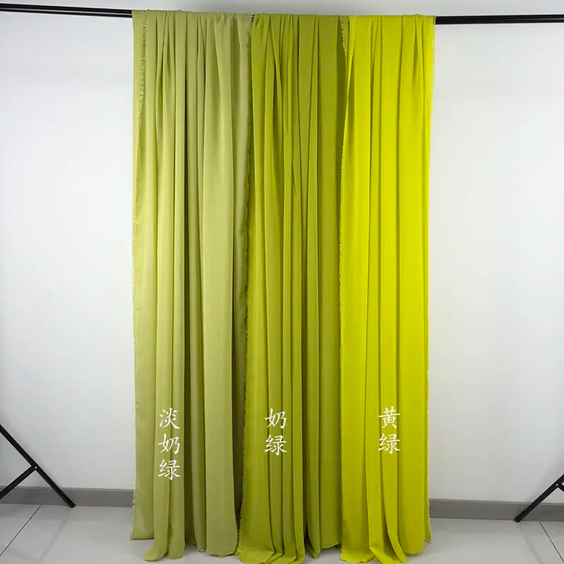 100D CHIFFON FABRIC BY THE METER - Soft Woven Sheer, 55 Colors - Make It Yours