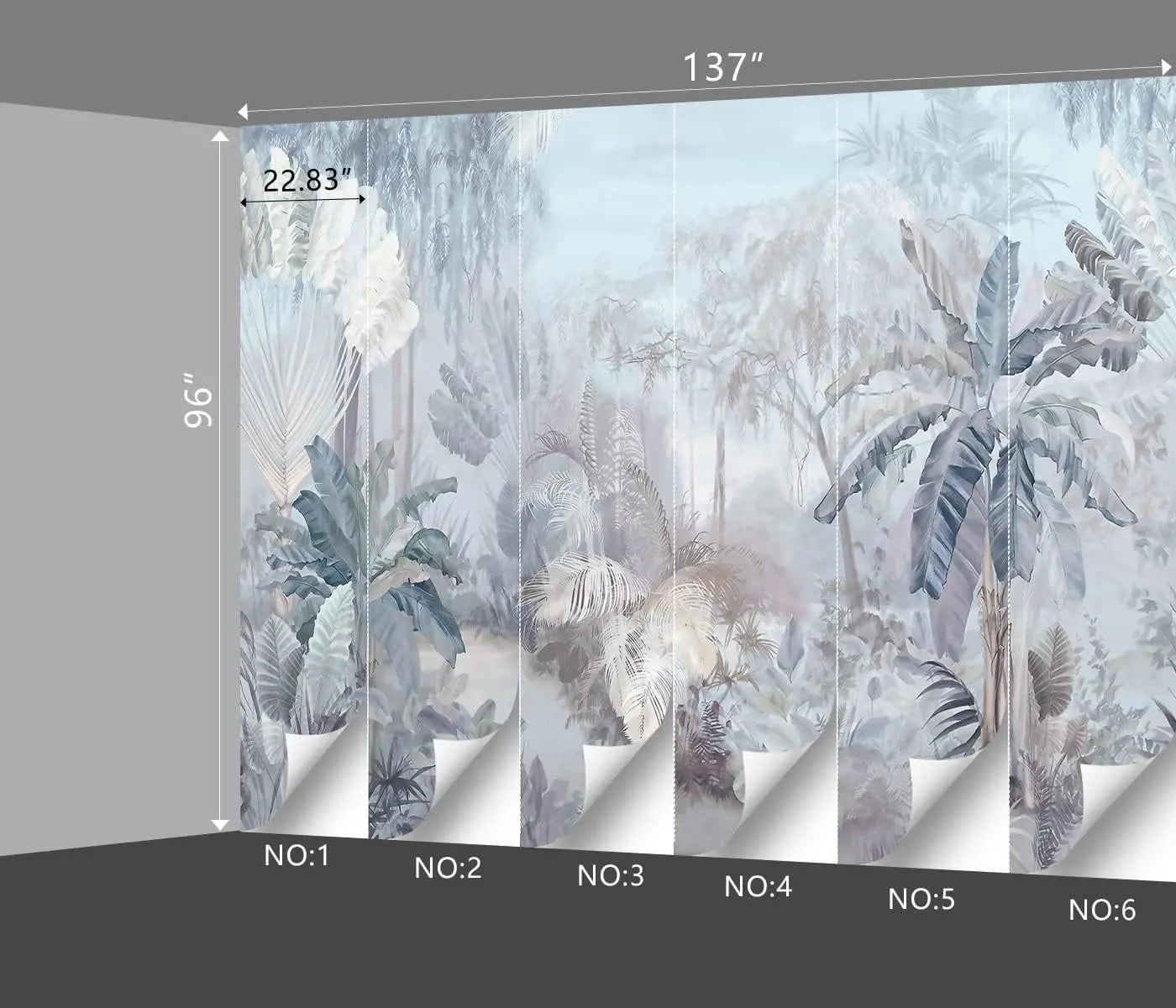 TROPICAL JUNGLE TAPESTRY - HD Botanical Print, 9 Sizes - Green Rooms