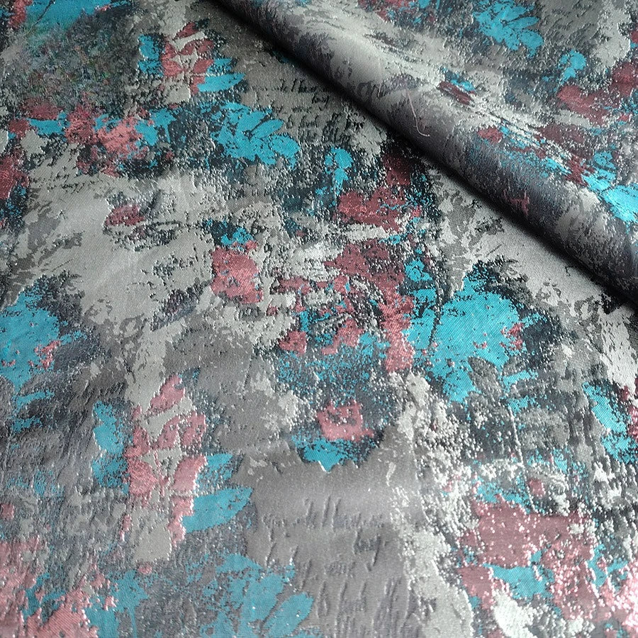 OIL PAINTING JACQUARD FABRIC - Yarn Dyed Polyester, 145cm Wide - Vivid Stitch