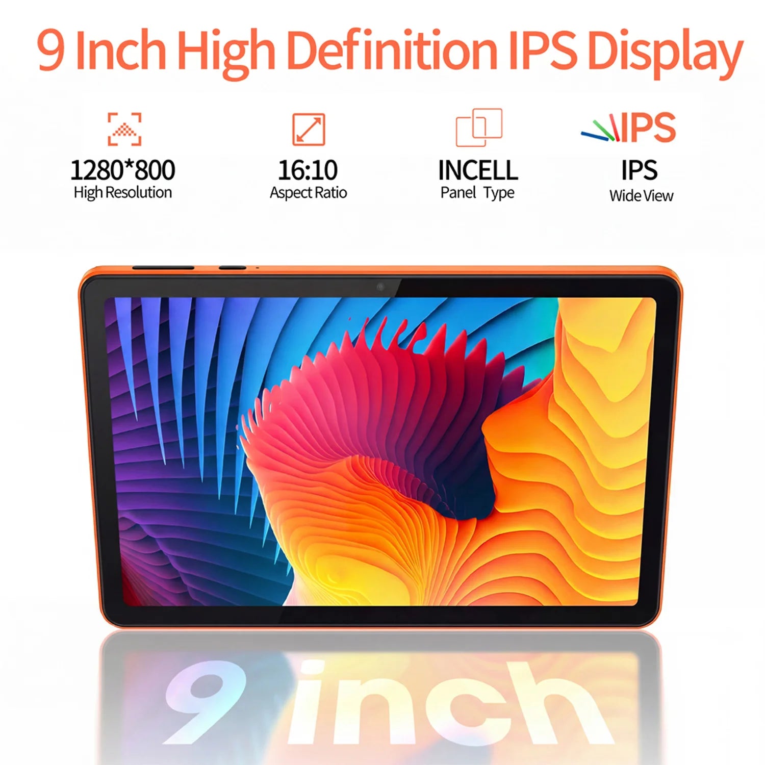 Aura 9" Sunset - Compact Android 13 Tablet