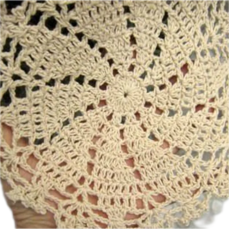 HANDMADE CROCHET TABLECLOTH - 100% Cotton Round Floral Lace - Slow Tables, Beautiful Moments