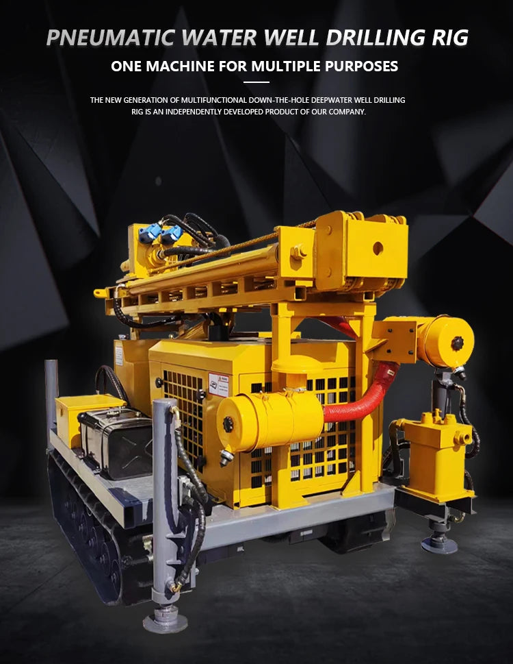 Hydraulic Water Well Drilling Rig - 500 m - Air/Water Drill
