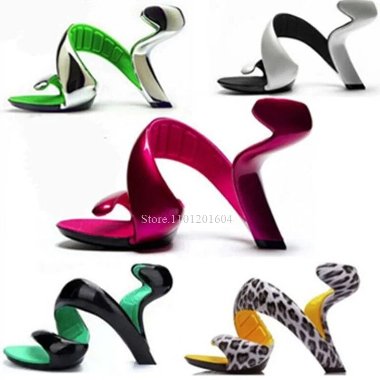 Snake Heels Women Gladiator Spiral High Heels