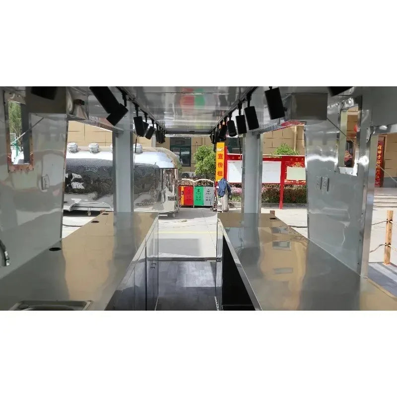 Fully Equipped Kebab Pizza Hot Dog Food Cart – Custom Mobile Caravan