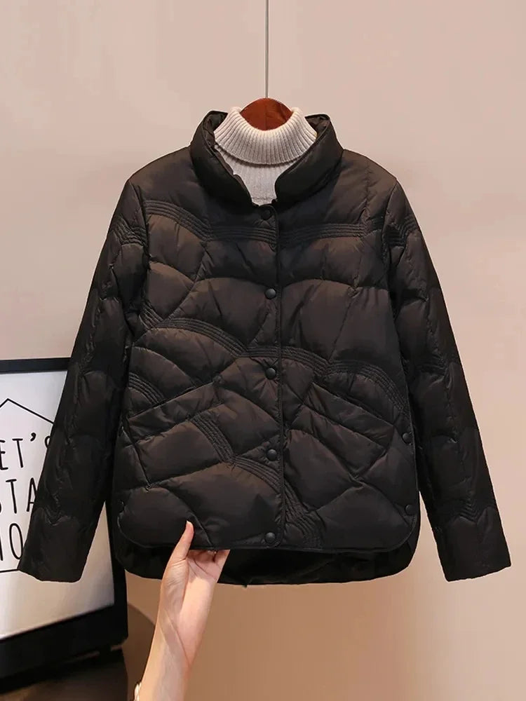 Ultralight Puffer Coat – Single Breasted Slim Fit