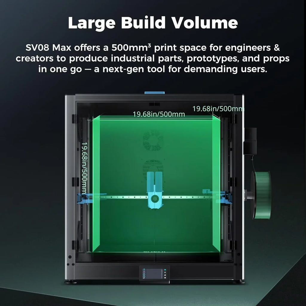 SOVOL SV08 MAX COREXY 3D PRINTER - 500×500×500mm, 700mm/s - Klipper