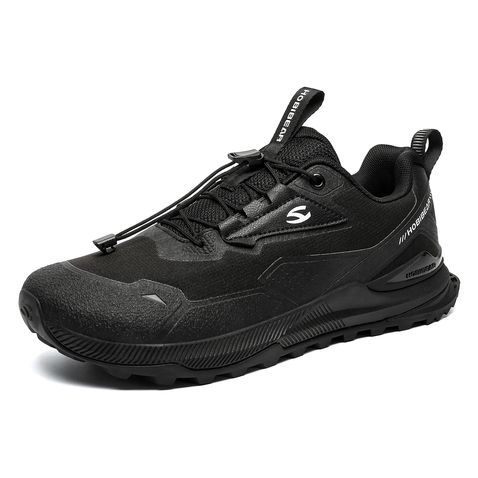 HOBIBEAR Hiking Walking Shoes Men Women - Elastic Band Non-Slip Outdoor Sneakers