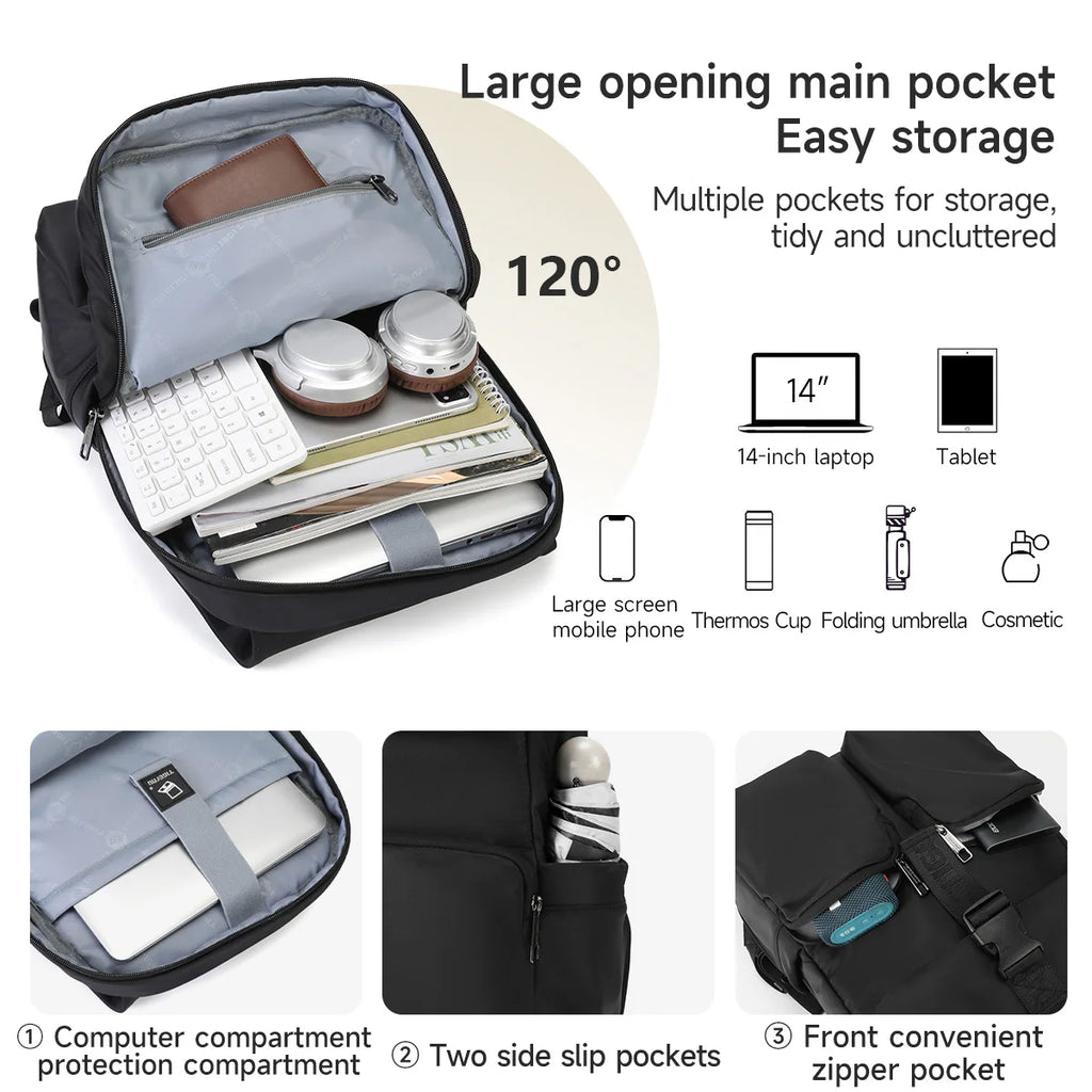 Flap Buckle Laptop Backpack