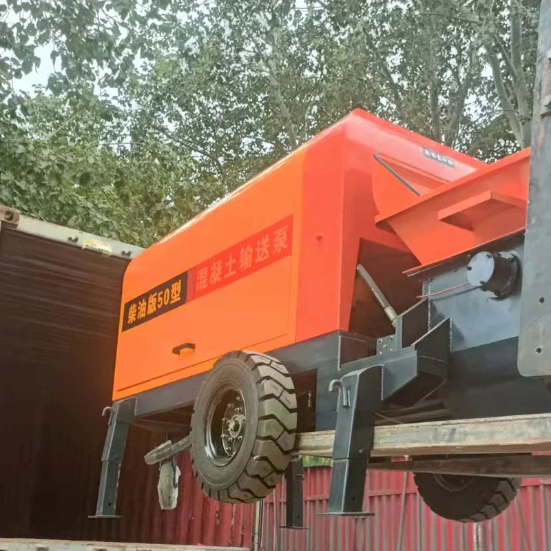 YG Mini Concrete Pump Mixer - 22 m³/h - Trailer-Mounted