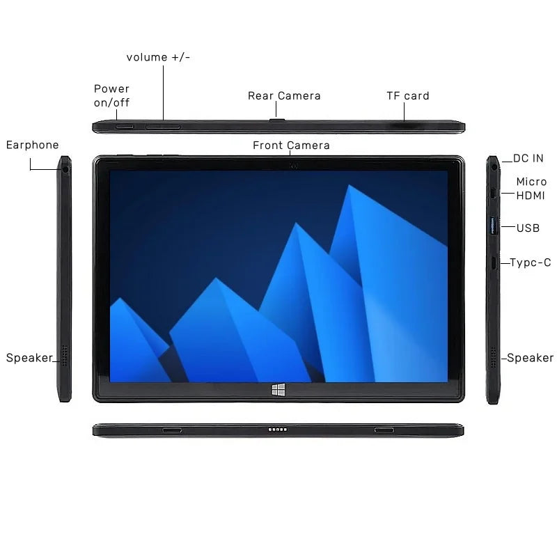 Windows 11 Tablet 10.1" - Intel Atom N3350, 4GB/64GB