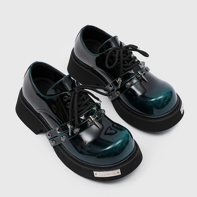 CHUNKY BRIT - Men's British Casual Leather Platform Loafers - Chunky Sole Office Oxford Dress Shoes
