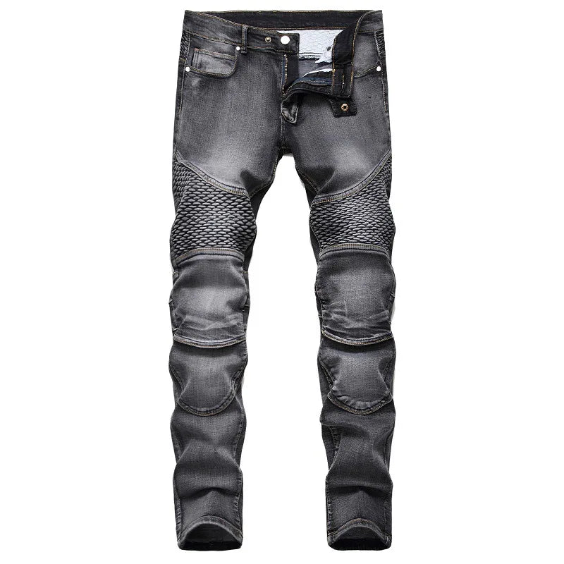 2025 New Motopants Leisure Jeans Pants for Motorcycle Off-road Riding Pants Design Zipper Protected Motocross Pants