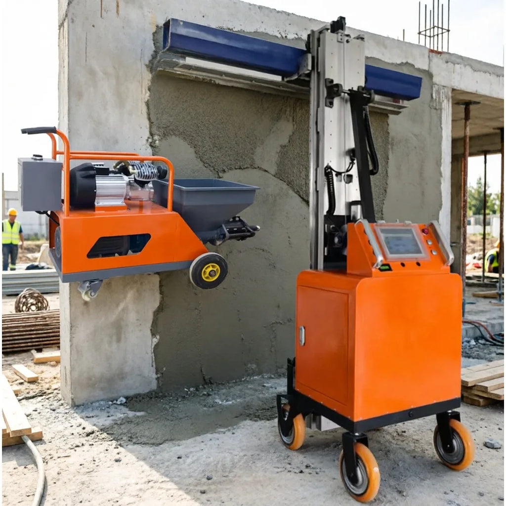 Automatic Wall Scraping & Plastering Machine