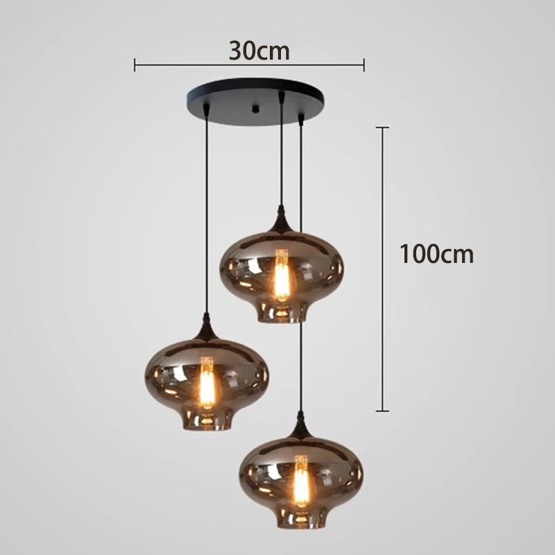 Luxury Crystal Pendant Light – Black/Gold, 1–12 Heads, APP Dimmable