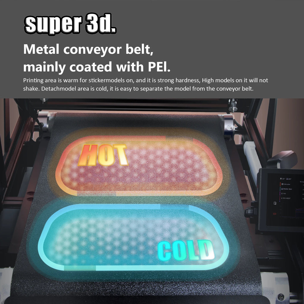 IDEAFORMER IR3 V2 3D PRINTER - CoreXY, Conveyor Belt, Klipper - Infinite Z-Axis
