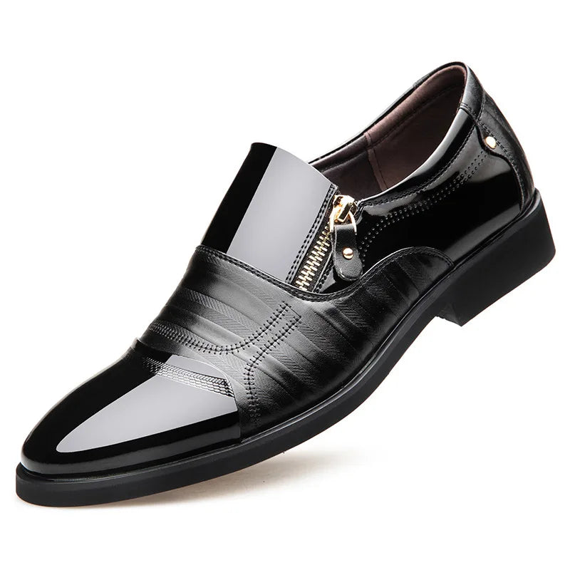 ZIP POINT - Pointed Toe Zipper Slip-On Shoes - Sharp, Fast, Waterproof