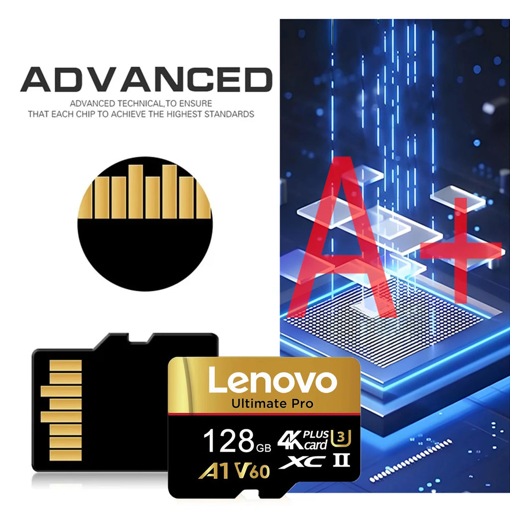 Lenovo Ultimate Pro MicroSD - 512GB/256GB/128GB + Adapter