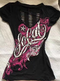 Summer Japanese Retro Hollow Out Design Clothing Women Y2k Tees Punk Slim Short Sleeve T-shirt Gothic Harajuku Zipper Tops New
