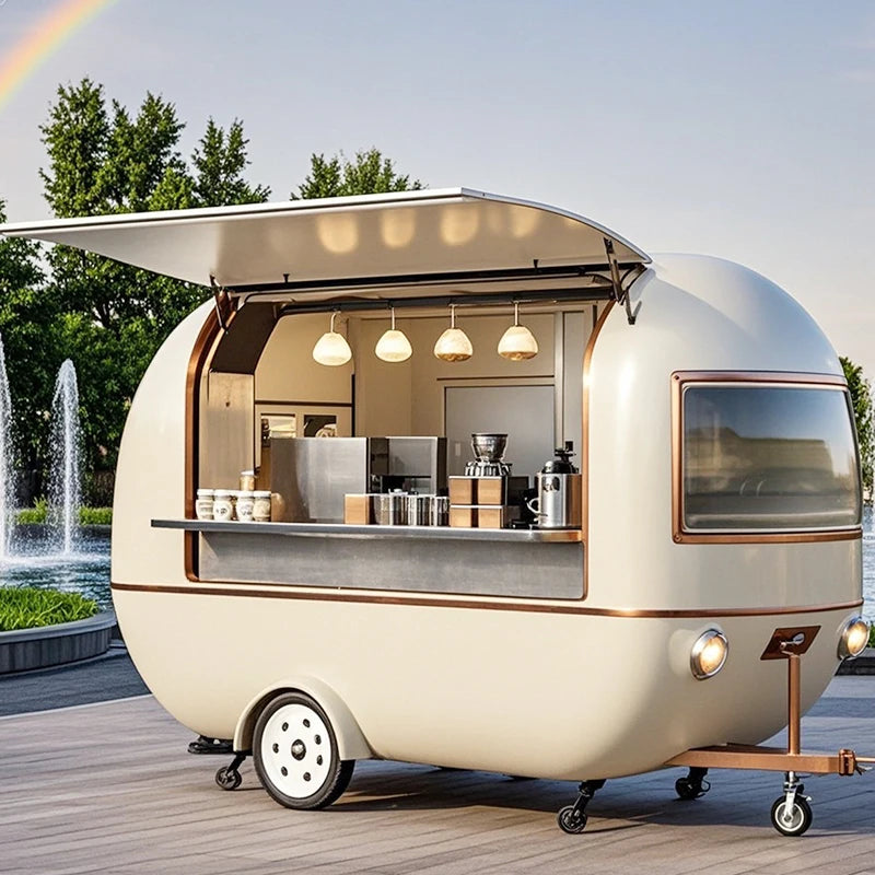 Small Mobile Food Truck – Fully Equipped Kitchen Pizza Concession Trailer