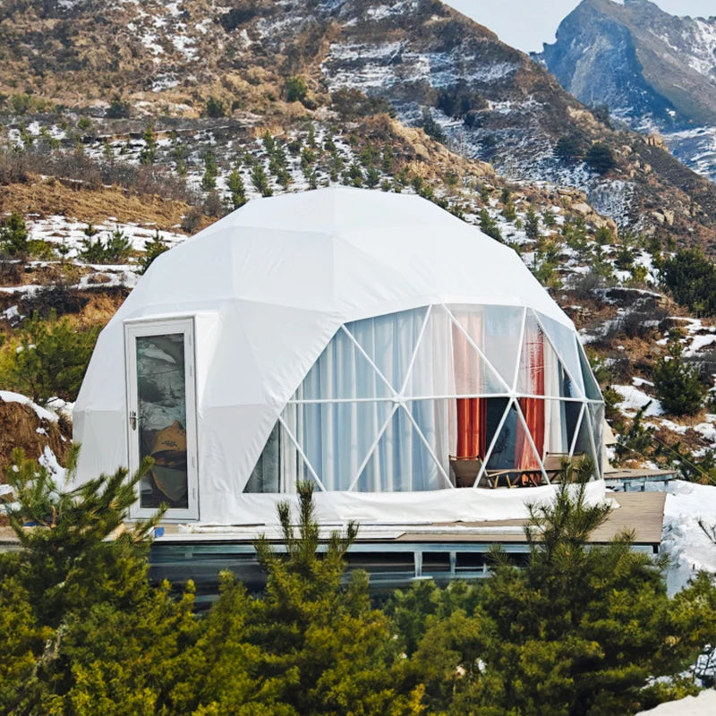 Premium PVC Geodesic Dome Tent All Season Waterproof Luxury Outdoor Shelter