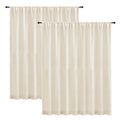 NATURAL LINEN SHEER CURTAINS - 65gsm, Rod Pocket, 5 Sizes - Soft Light