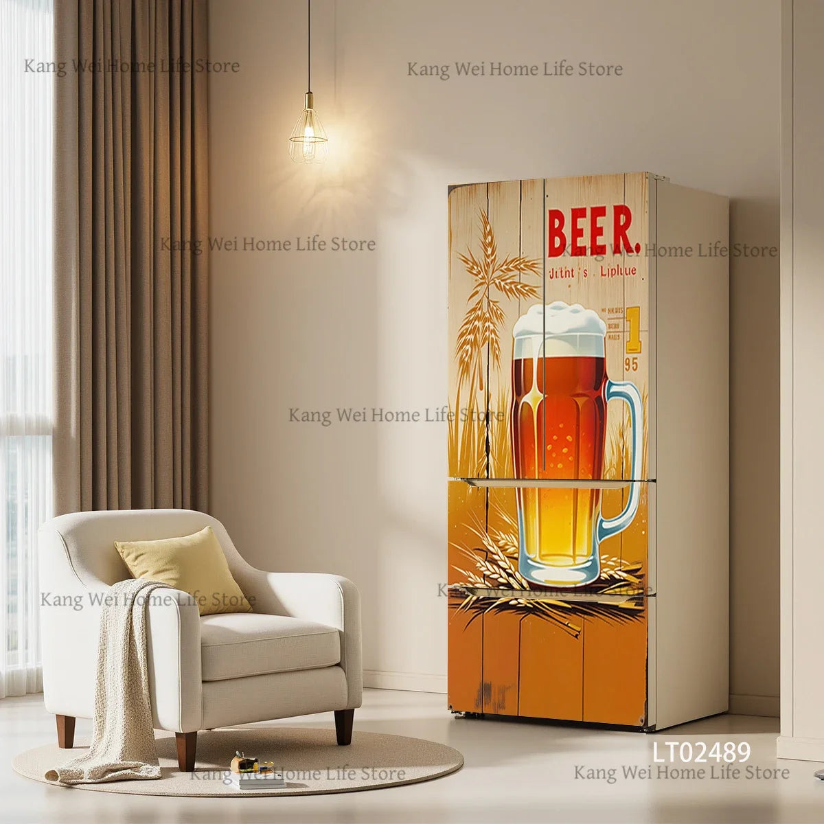 Retro Surface Decal Collection - fridge & door wraps - bold decor
