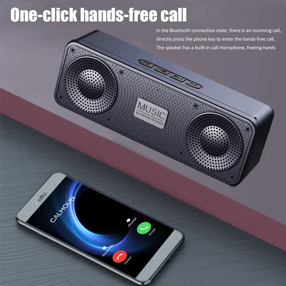 Wireless Bluetooth Speaker Stereo FM Radio USB AUX
