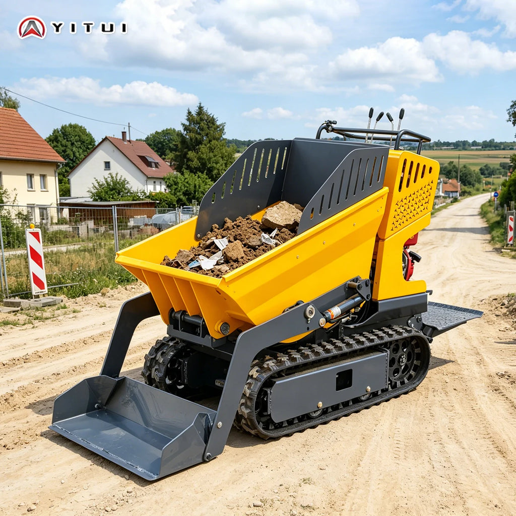 Mini Crawler Dumper - QY-500S - Hydraulic Tipping