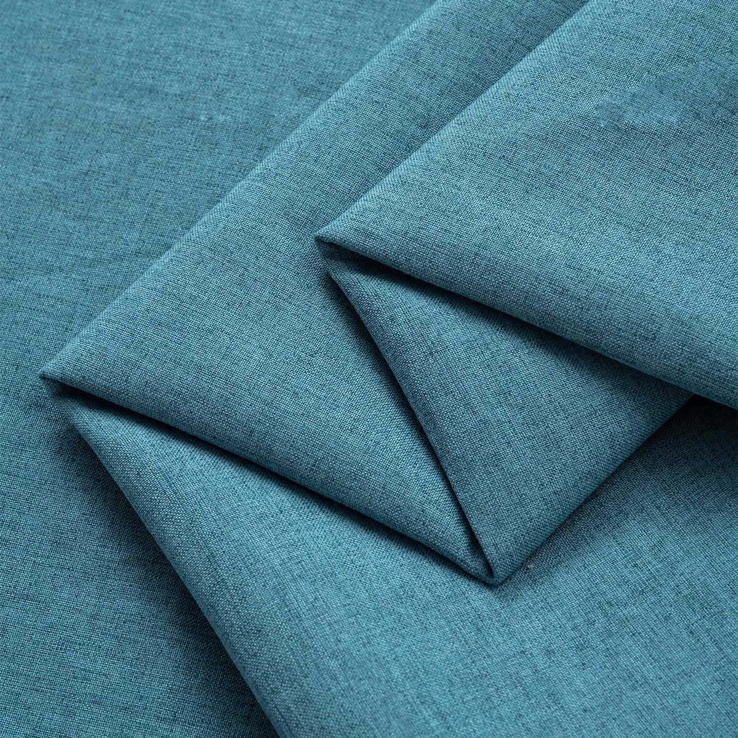 THICKENED PLAIN LINEN-LOOK FABRIC - 100% Polyester, 420g/m, 148cm Wide - Solid Rooms