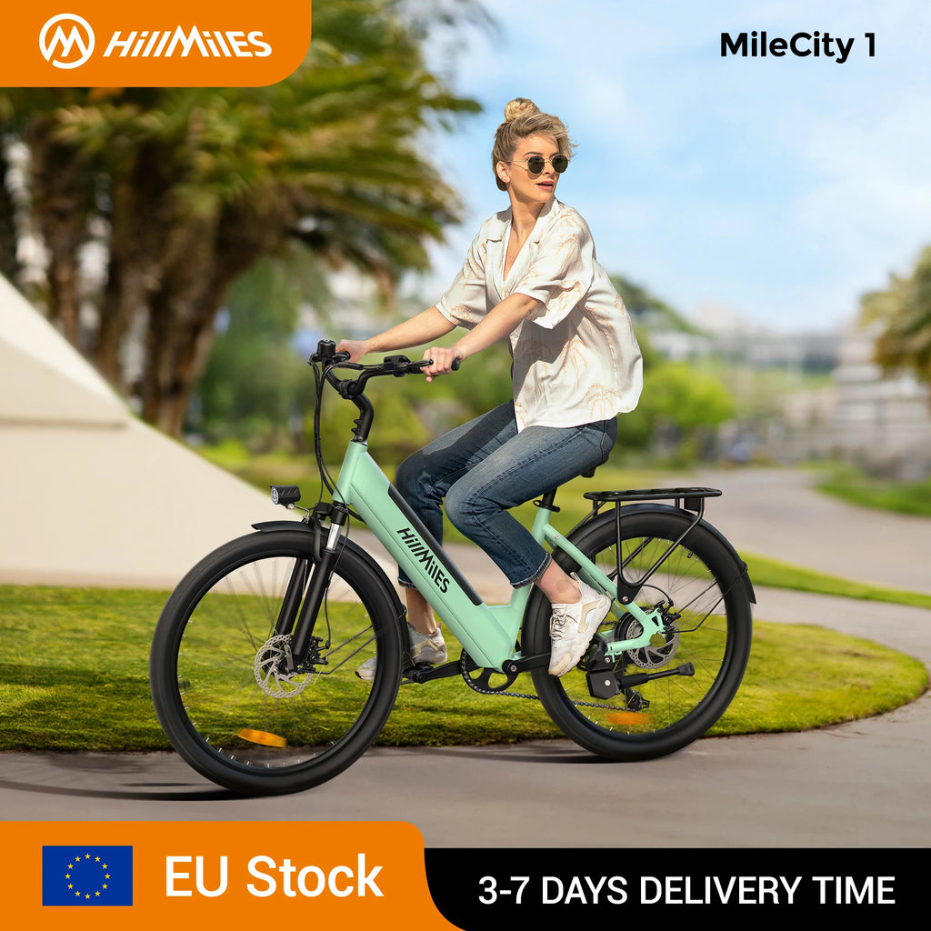 MILECITY 1 E-BIKE - 250W, 100 KM Assist Range - City Flow