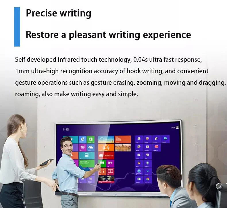 75 Inch All-in-One Interactive Touch Panel Whiteboard