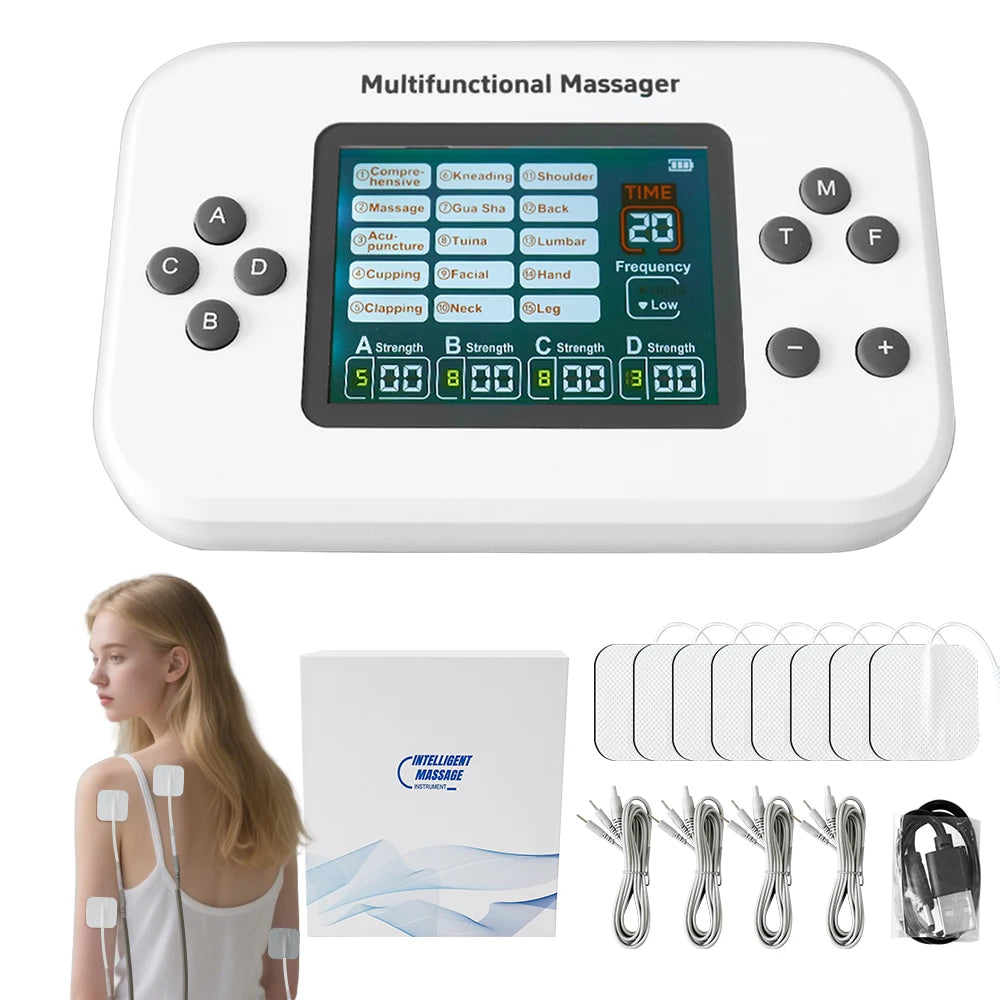 EMS Muscle Stimulator – 15 Modes 4 Channels