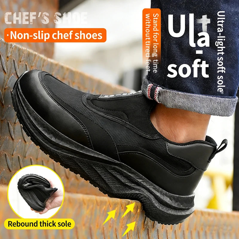CHEF PLATFORM - Waterproof Anti-Slip Work Loafers - Built for the Toughest Shifts